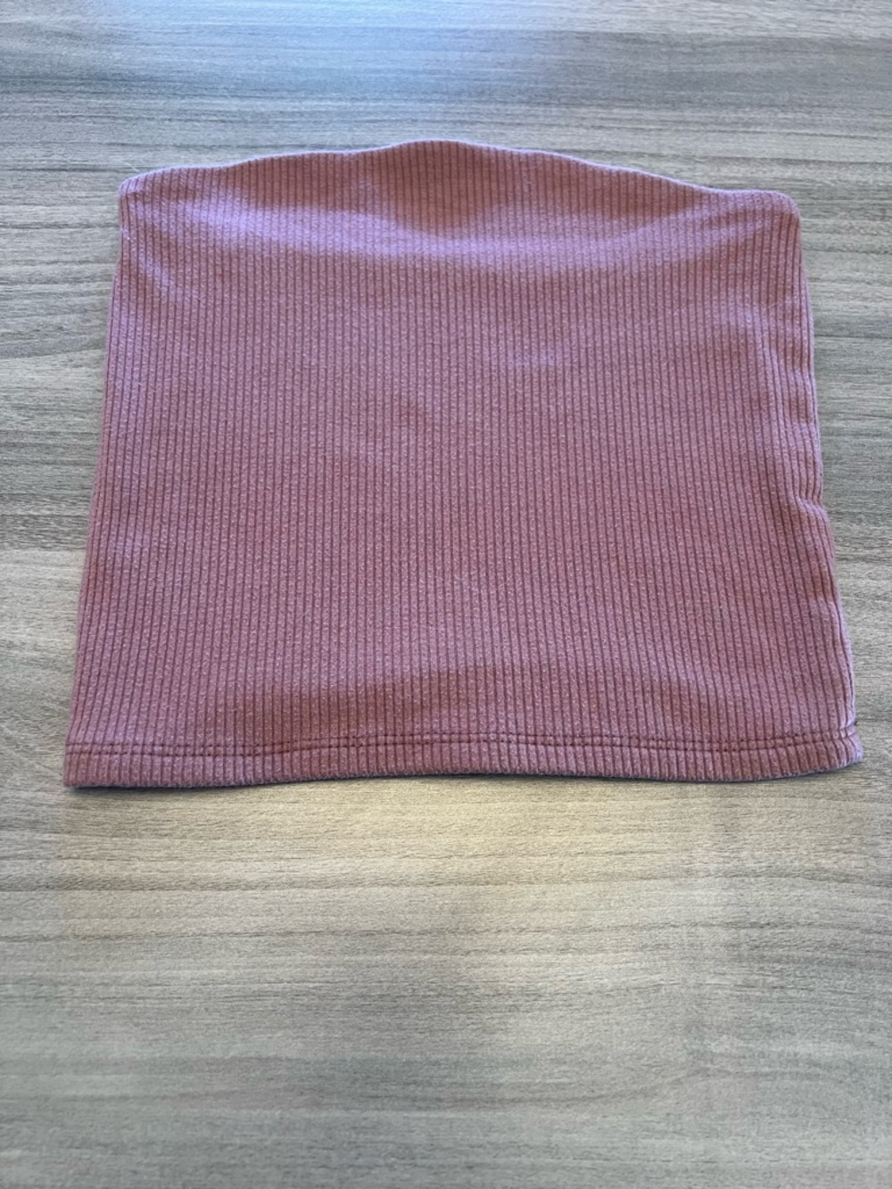 American Eagle Ribbed Dusty Mauve Tube Top